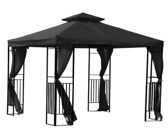 NOJUME GAZEBO CELLO BLACK 3X3M
