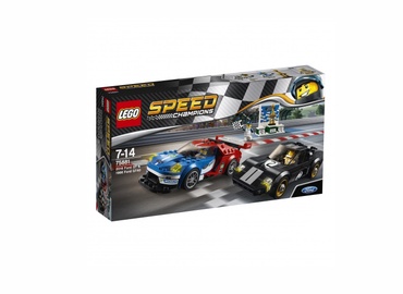 Konstruktorius LEGO Speed Champions, 2016 Ford GT ir 1966 Ford GT40 75881