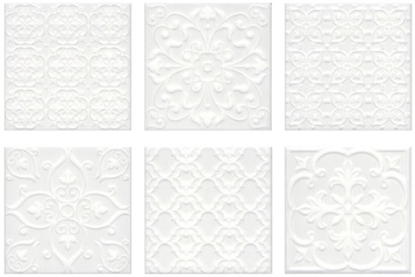 Flīzes Kerama-Marazzi Surrey 20x20cm, baltas
