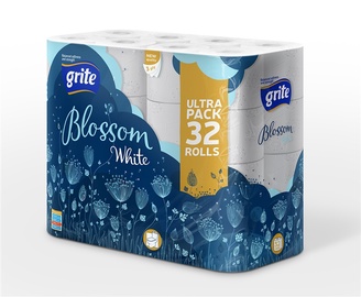 TUALETTPABER GRITE BLOSSOM WHITE 32TK