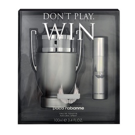 Rinkinys Paco Rabanne Invictus: tualetinis vanduo EDT 100ml + 10ml EDT, vyrams