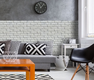 Akmens Dek.Retro Brick white ar bet. stūr. 0,38m2