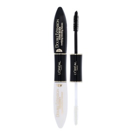 Blakstienų tušas ir bazė L´Oreal Paris Double Extension, Carbon Black, moterims