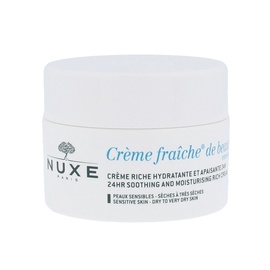 Atkuriantis ir drėkinantis kremas sausai odai Nuxe Creme Fraiche 24hr, 50ml, moterims