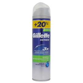 Skutimosi želė jautriai odai Gillette Sensitive, 240ml, vyrams