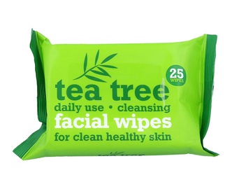 Servetėlės veidui Tea Tree Cleansing Facial Wipes 25 vnt, moterims