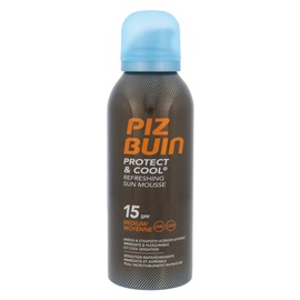 Gaivios apsauginės putos nuo saulės Piz Buin Protect & Cool SPF15,150ml, moterims