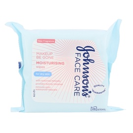 Drėgnos servetėlės sausai veido odai Johnson´s Face Care, 25vnt, moterims