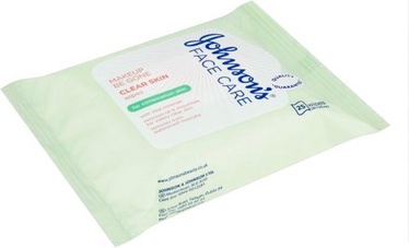 Drėgnos servetėlės veidui Johnson´s Face Care, 25vnt, moterims