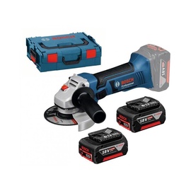 Akumuliatorinis kampinis šlifuoklis Bosch GWS 18-125 V-Li, 18 V, 2 x 6 Ah, 125 mm