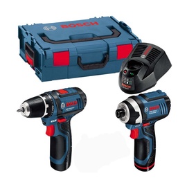 Akutrelli ja akulöökkruvikeeraja komplekt Combokit Bosch GSR 10.8 V+ GDR 10.8 V